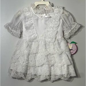 Beautiful Rare vintage lace sugar plum dress toddler 18m with tags